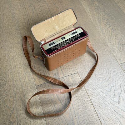Vintage Murphy B801 Transistor Radio With Original Leather Case