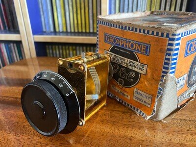 Boxed 1920 NOS Gecophone 0.0003uF Variable Condenser for Valve Radio Advertising