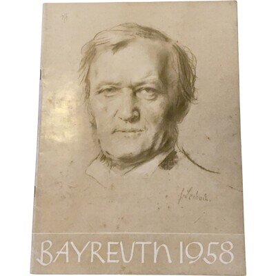 Bayreuth Festival Programme 1958 Opera Collectable Vintage Souvenir Booklet