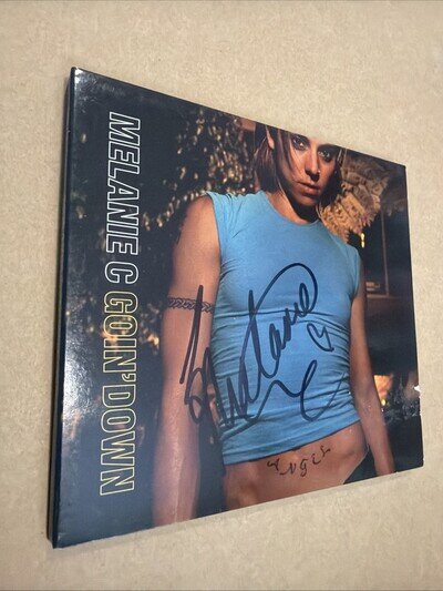 SIGNED Melanie C Goin Down 1999 CD2 Rare Spice Girls Autograph - see photos!