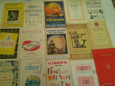 A Job lot of Theatre Programmes