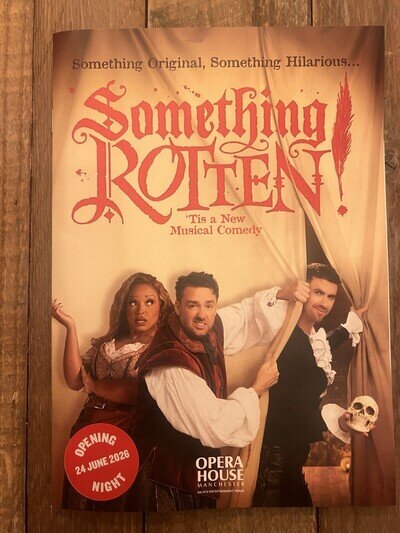 Something Rotten A5 Manchester Theatre Programme - Opening Night Programme