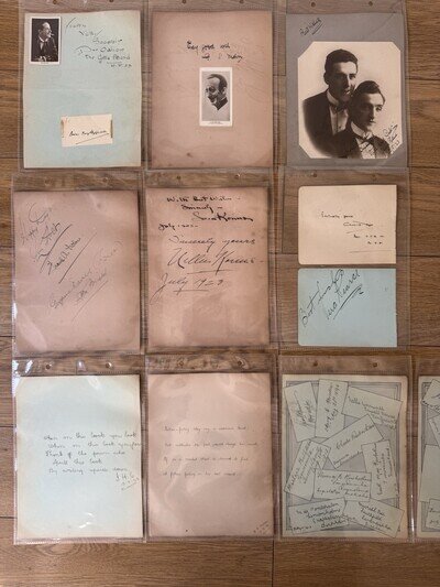 Antique Music Hall Theatre Autograph Archive Bristol Hippodrome Nellie Wallace