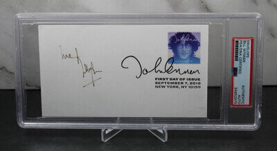 Bill Wyman Autographed Signed John Lennon First Day Cover PSA/DNA Authentic Auto