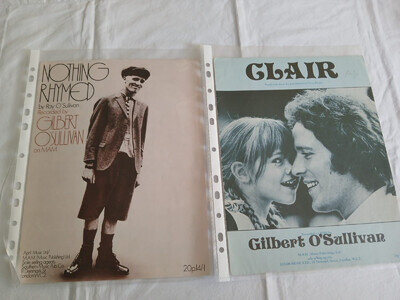 Sheet music - Gilbert O'Sullivan x 2