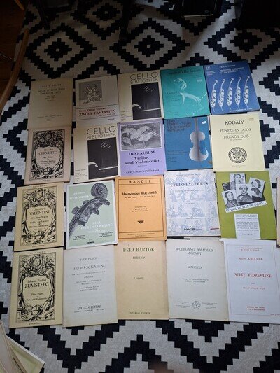 Various Artists Classical Music cello Score Sheets. 9.99 Each Or Best Offer