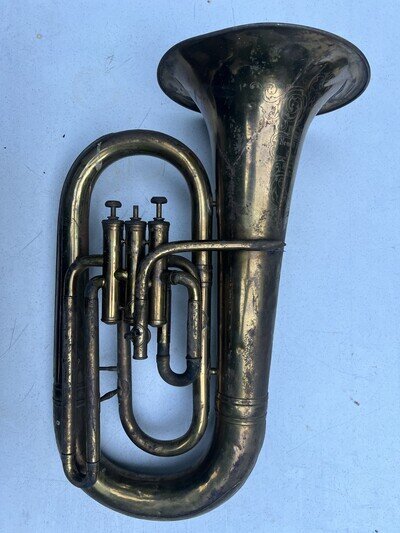 1900's Newell Millard & Thomas Baritone Brass The New Century ULTRARARE ANTIQUE