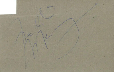 Freddie Mercury autograph 1974