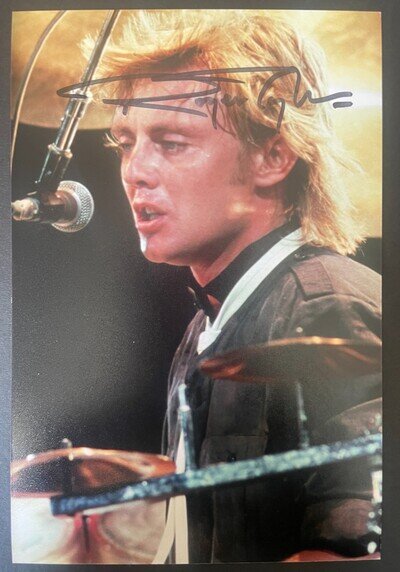 Roger Taylor Signed Autograph 6x4 Photo Queen Drums Music NEW LOW PRICE