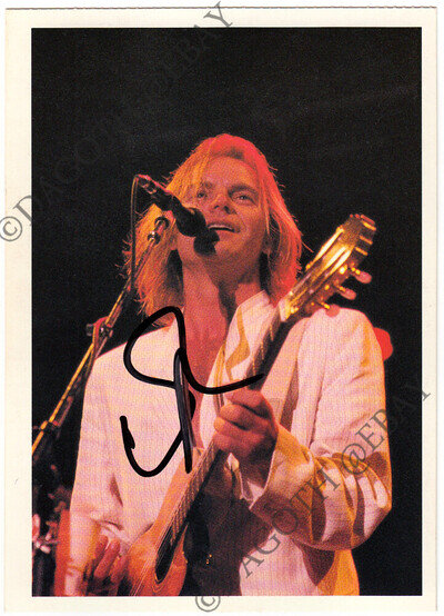 POLICE Sting Every Breath You Take Shape of My Heart Roxann THE Autograph SIGNED