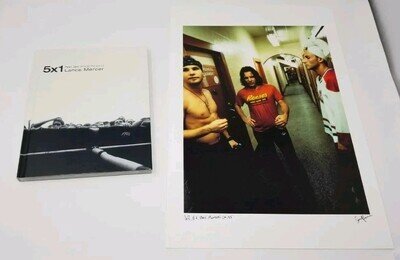 RARE Autograph Print w/ Pearl Jam Book Lance Mercer 5x1 Through The Eye Of