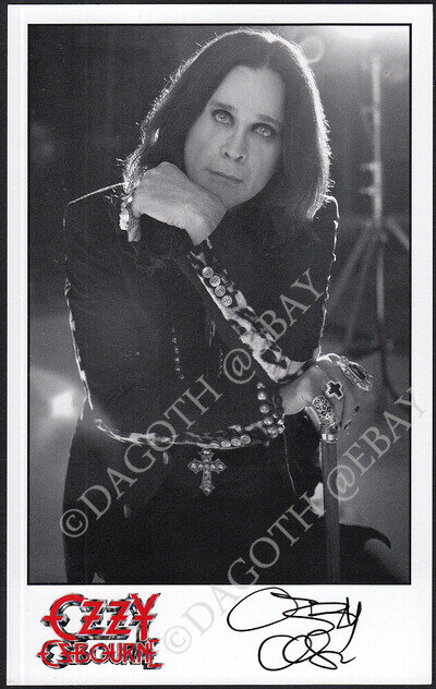 OZZY OSBOURNE Photo BLACK SABBATH Paranoid Crazy Train Iron Man Autograph SIGNED