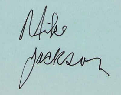 Very Young Michael Jackson Early "Mike Jackson" Signed Page POP Autograph LOA