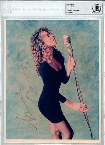 1990 -MARIAH CAREY- BECKETT Signed/Autograph/Auto Vintage 8x10 Music Photo