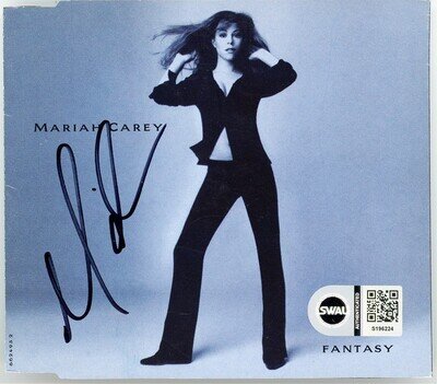 Rare -MARIAH CAREY- SWAU Signed/Autograph/Auto FANTASY Music CD