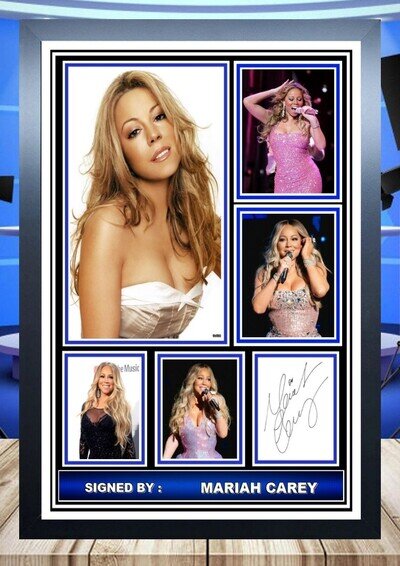 (671) mariah carey music legend signed photograph A4 framed unframed reprint