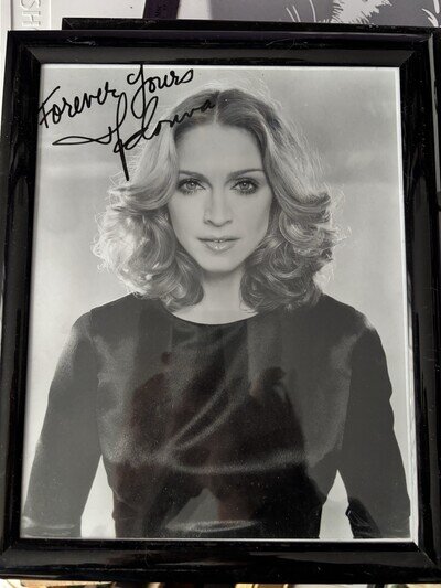 official Madonna "Icon" Fan Club promotional photograph pre-printed) autograph.
