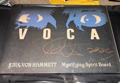 Kirk Von Hammett Voca Spirit Board Ouija Signed Autograph Metallica