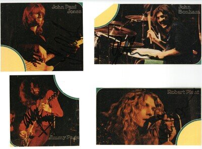 Led Zeppelin Autograph 1973