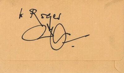 Robert Plant 1990s autograph