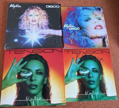 Kylie Minogue Tension Disco Signed Autographed CD Bundle Incl ❤️ On Signature