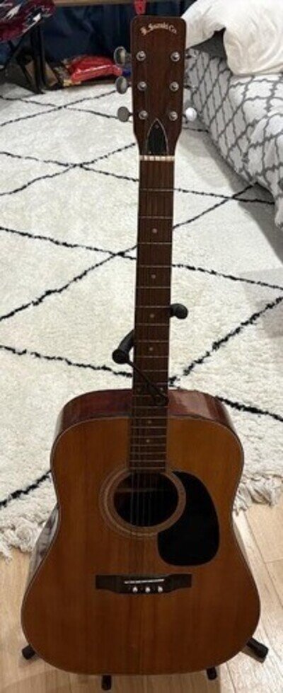 Vintage K. Suzuki FR-120 Acoustic Guitar Kiso Japan Made Collectors