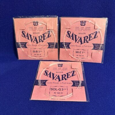 Vintage Savarez Guitar Strings 521R 522R 523R High Tension France