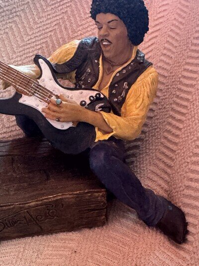 RARE ~ Jimi Hendrix, Licensed Collectible Incense Burner w/ facsimile autograph