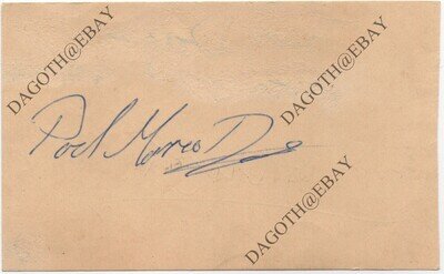 IRON MAIDEN Paul Mario Day STRANGE WORLD Singer Song Writer '75 Autograph SIGNED