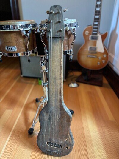 Vintage Magnatone Electric Lap Steel Slide Guitar w/ Early Fender Strat Pickup