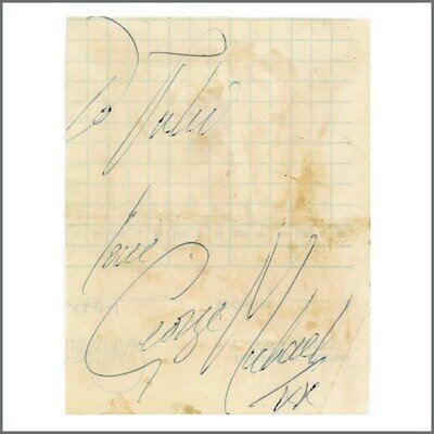 George Michael 1980s Autograph (UK)