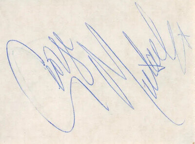 George Michael autograph 1980s