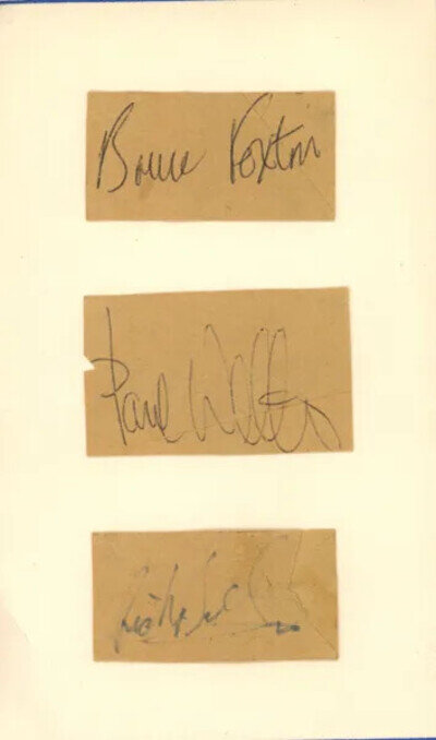 The Jam Autographs 1980s