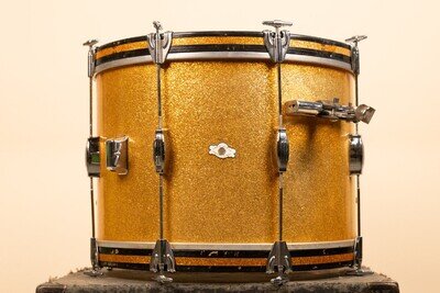 Vintage Camco 14x20 Gold Sparkle Tuxedo Bass Drum