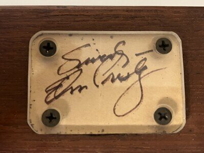 Authentic original Elvis Presley autograph mounted cut