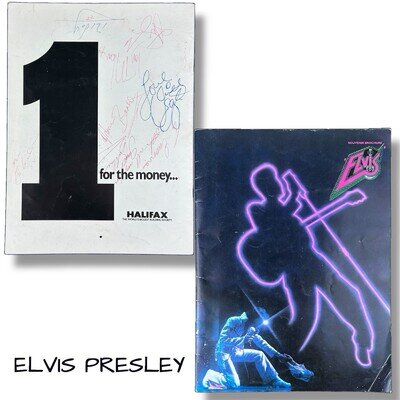 80’s Elvis Presley Souvenir Brochure with Some Autographs