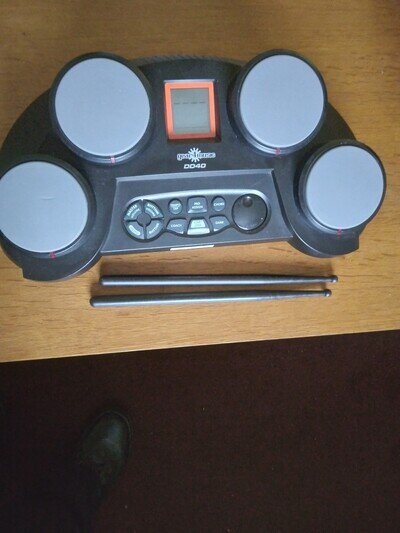 DIGITAL DRUM KIT WITH DRUMSTICKS Gear4music DD40 Portable BARGAIN FREE POSTAGE!