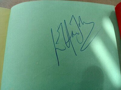 Sir Elton John Autograph On Paper 1980s with Jess Conrad On Reverse Rare Vintage