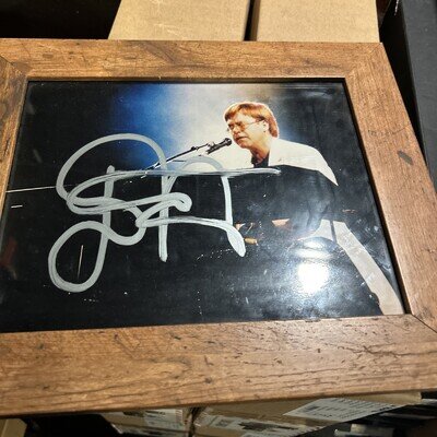 Rare Hand Signed Sir Elton John Promo Photo 8x10 / Genuine Autograph / With COA