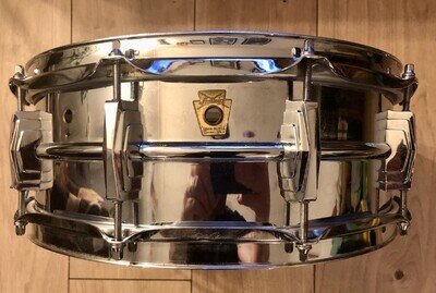 Ludwig 14x5 Brass Super 400 snare drum COB vintage 1960s Chicago era