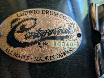 Ludwig Centernnial 14 X 6.5 Maple Snare VGC