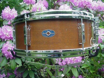 5.5x14 November 1961 Leedy mahogany 6-lug snare drum. Slingerland era build