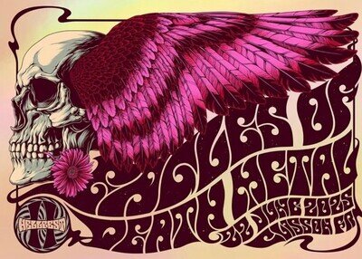 Eagles of Death Metal | 2025 Hellfest France Tour Poster | Personal Autograph