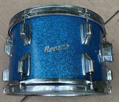 1960's Rogers Holiday Model 12 x 8” Sparkling Blue Pearl Tom Dayton USA Ludwig