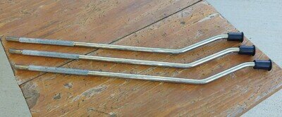 Set Of 3 UNBRANDED Vintage FLOOR TOM LEGS Approx 18" Apollo ?
