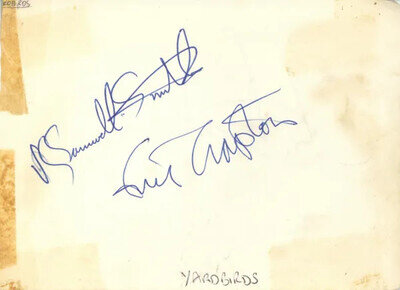 Eric Clapton and Paul Samwell-Smith Autographs 1964/65