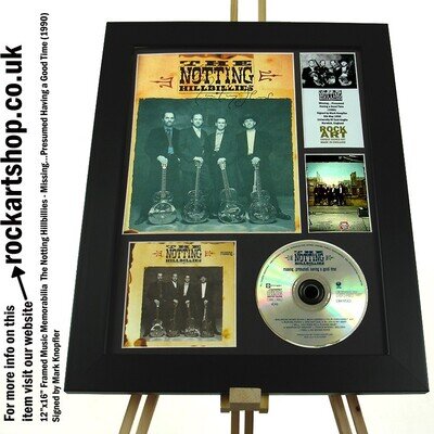 Mark Knopfler SIGNED Notting Hillbillies Autographed Framed *WORLD SHIP