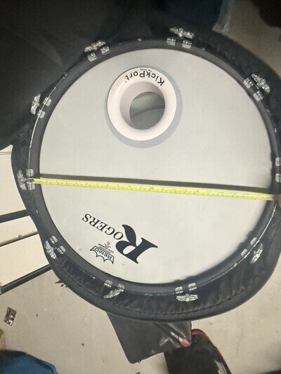 Rogers 1960s Holiday Drum 22 Nice Condition Strata Pearl Dayton ERA… With Label