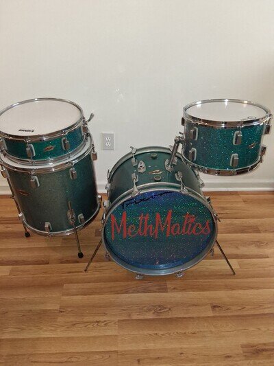1965 Tourquise Blue Sparkle TRIXON DRUM SET