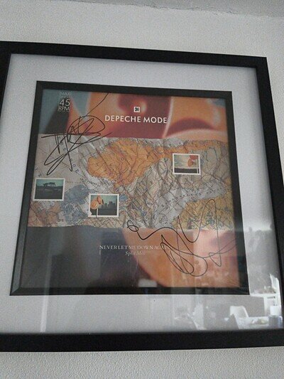 Martin Gore & Dave Gahan Depeche Mode Signed Autograph Album Split Mix